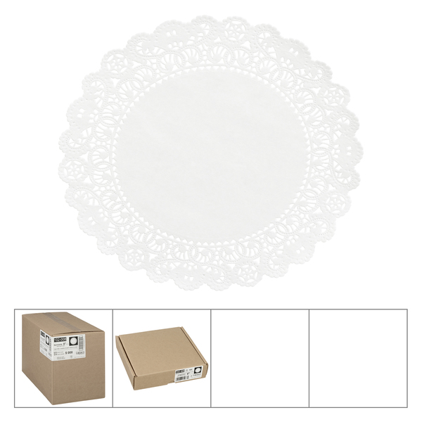 Lapaco Lapaco 8'' Normandy Lace Doilies, PK500 102-408